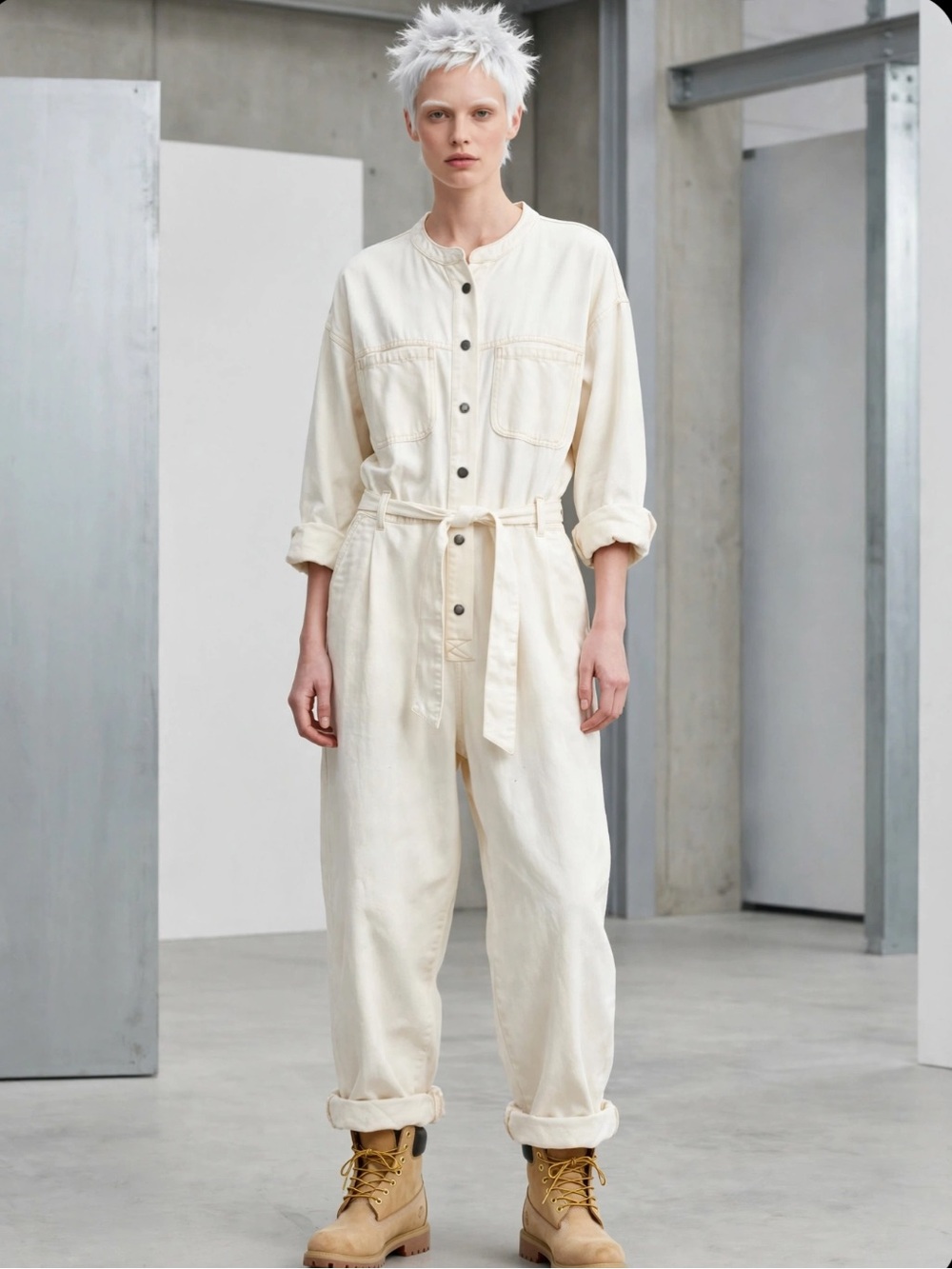 Frank and Oak cotton jumpsuit NWOT